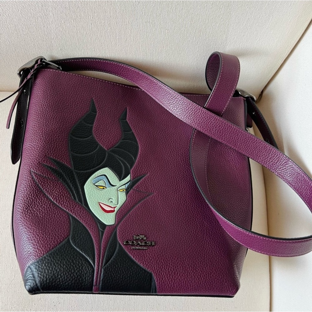 SOLD Coach Maleficent Purple and Black Crossbody Bag